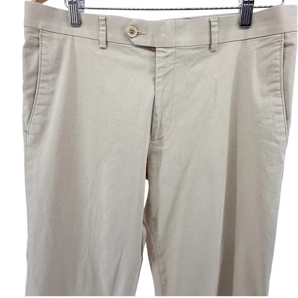 Bar III Slim Fit Mens Tan Cotton Blend 2-Piece Suit coat 42R pants 34W x 32L